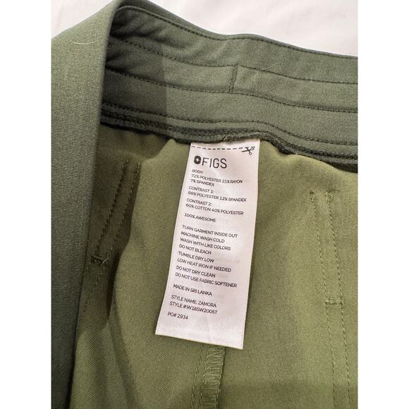 Figs Zamora Tall Jogger Scrub Pants Dark Olive Women’s Medium Tall MT LE Retired - Picture 9 of 11